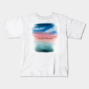 Watercolour Landscape Kids T-Shirt